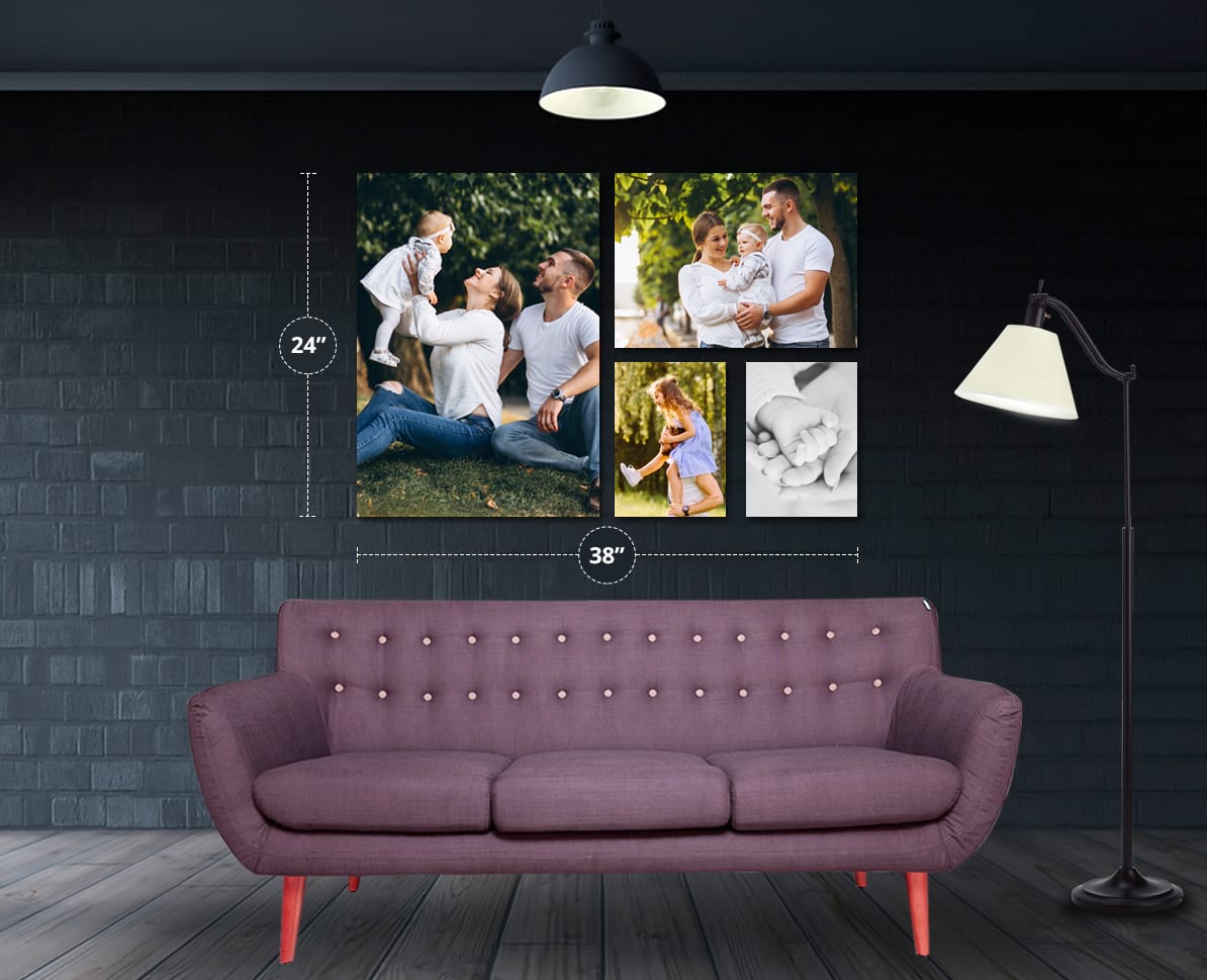 Canvas Wall Display Custom Multi Panel Canvas Print Wall Display