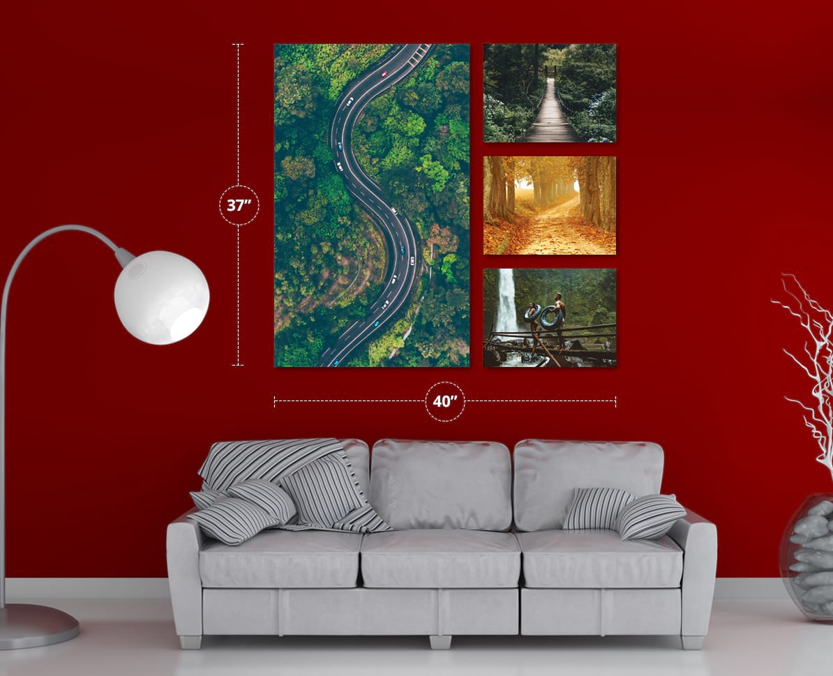 Canvas Wall Display Custom Multi Panel Canvas Print Wall Display Save 50 Today